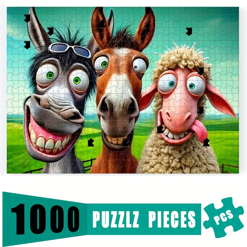 Party Family Games - Puzzle 1000 elementów z zabawnymi postaciami