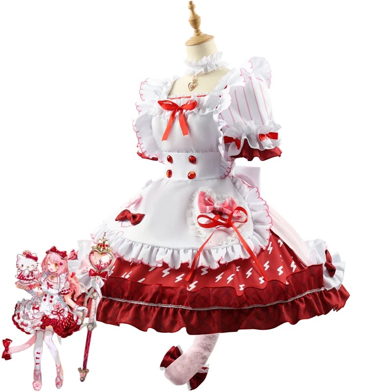 Party Games Youtube - Kostium cosplay Arknights Goldenglow, sukienka Lolita