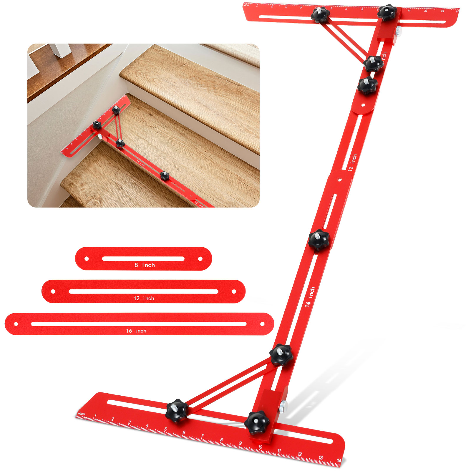 Ladder Toss Set - Szablon stopni schodowych Narzędzie Stop Aluminium