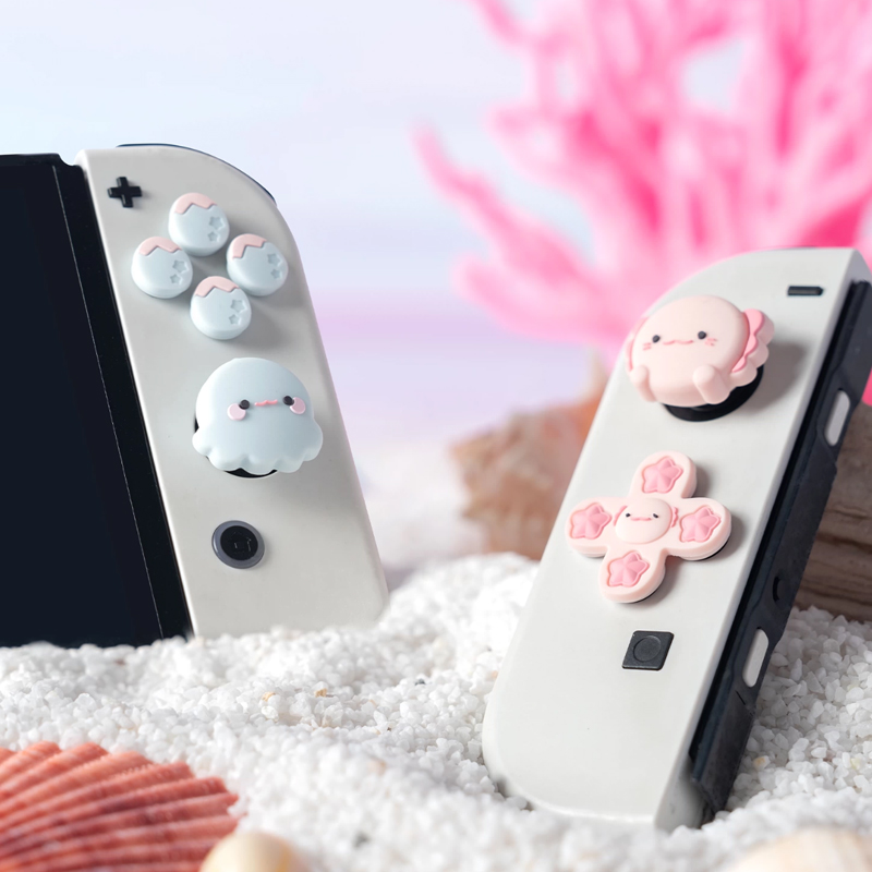 Party Games Nintendo Switch - Naklejki silikonowe na przyciski D-pad, ABXY,