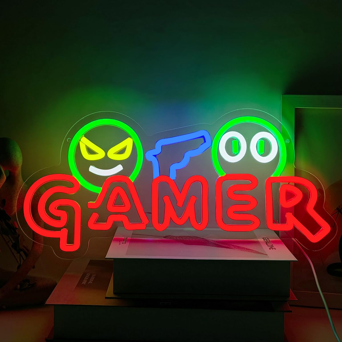 Neonowy Znak LED dla Graczy, K – Party Games Christmas recenzja i cena