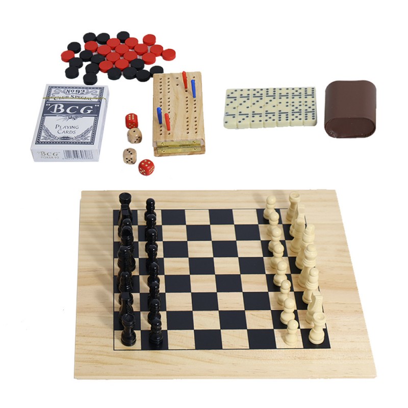 Zestaw 6 w 1 z drewnianą plans – Book Party Games recenzja i cena